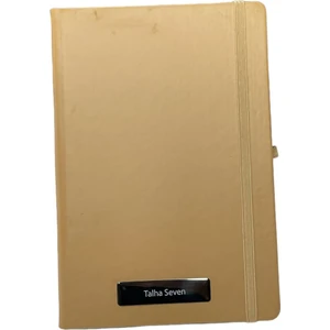 Eren Ofis Notebook Termo Deri 15X21 Kenar Boyalı Çizgili Lastikli Çizgili Defter - Kişiye Özel Isimli Hediye