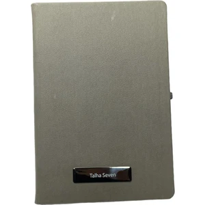 Eren Ofis Notebook Termo Deri 15X21 Kenar Boyalı Çizgili Lastikli Çizgili Defter - Kişiye Özel Isimli Hediye