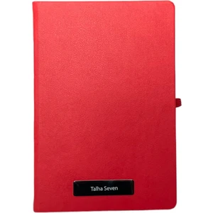 Eren Ofis Notebook Termo Deri 15X21 Kenar Boyalı Çizgili Lastikli Çizgili Defter - Kişiye Özel Isimli Hediye