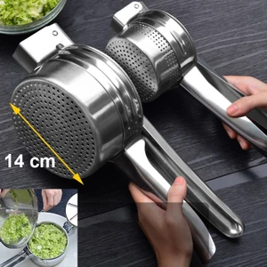Çelik 14 cm Patates Ezici Püre Yapıcı Meyve Suyu Sıkacağı Pres CIN788