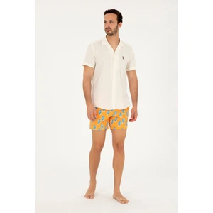 U.S. Polo Assn. Erkek Turuncu Deniz Şortu 50282934-VR051
