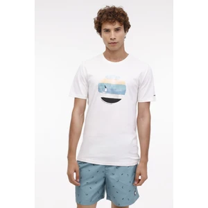 ml Stew 11DS1025 4fx Ekru Erkek Kısa Kol T-Shirt