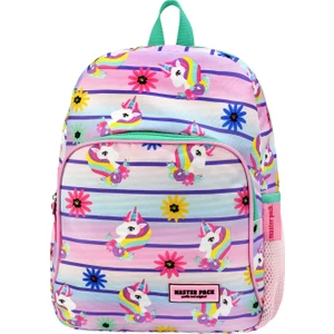 Yeni Sezon Unicorn Desenli Suluk Cepli Kız Çocuk Anaokul Kreş Sırt Çantası