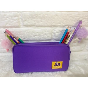 Premium Çift Bölmeli Kalem Kutusu Kalem Çantası Kalemlik 22X12X4CM