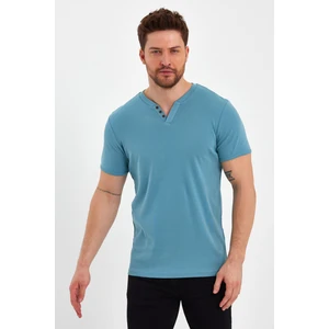 Uomo Park 2124 Düğmeli Yaka Kısa Kollu T-Shirt