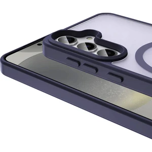 Samsung Galaxy S24 Magsafe Kamera Çıkıntılı Metal Tuş Kılıf Kapak