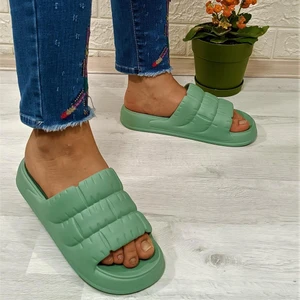 406 Mint Yeşili Hafif Rahat Günlük Havuz Plaj Kadın Terliği