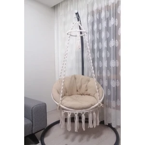 Wood Shut Woodshut Tek Kişilik Makrome Salıncak Minderli ve Askı Demirli - MİS38003MA