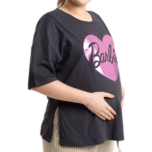 Baby Mom Barbie Hamile Kısa Kol Tshirt Anne Giyim