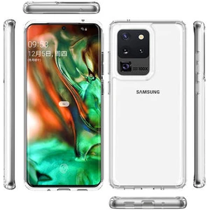 Samsung Galaxy S20 Ultra Kılıf Tam Koruma Sağlayan Sert Avila Premium Şeffaf Tank Kapak