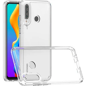Techno Guru Huawei P30 Lite Tam Koruma Sağlayan Sert ve Şeffaf Coss Premium Silikon Kılıf