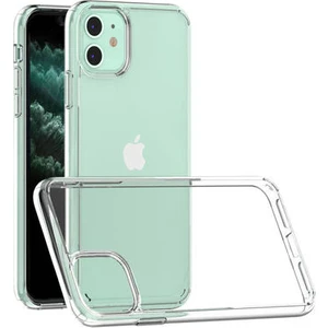 Techno Guru iPhone 11 Tam Koruma Sağlayan Sert ve Şeffaf Coss Premium Silikon Kılıf