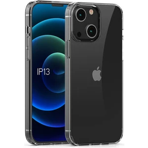Techno Guru iPhone 13 Tam Koruma Sağlayan Sert ve Şeffaf Coss Premium Silikon Kılıf