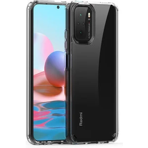 Techno Guru Redmi Note 10 Tam Koruma Sağlayan Sert ve Şeffaf Coss Premium Silikon Kılıf
