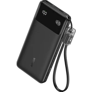 Powercore 10000 mAh - 10K Taşınabilir Hızlı Şarj Cihazı - USB C Kablolu - 22,5W - Siyah - A1388 (Anker Türkiye Garantili)