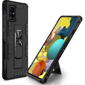 Techno Guru Samsung Galaxy A51 Stantlı ve Tam Koruma Sağlayan Şık Volve Premium Sert Silikon Kılıf