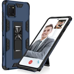 Techno Guru Samsung Galaxy A81 Stantlı ve Tam Koruma Sağlayan Şık Volve Premium Sert Silikon Kılıf