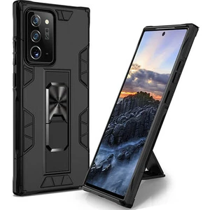 Techno Guru Samsung Galaxy Note 20 Ultra Stantlı ve Tam Koruma Sağlayan Şık Volve Premium Sert Silikon Kılıf