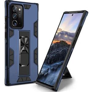 Techno Guru Samsung Galaxy Note 20 Ultra Stantlı ve Tam Koruma Sağlayan Şık Volve Premium Sert Silikon Kılıf