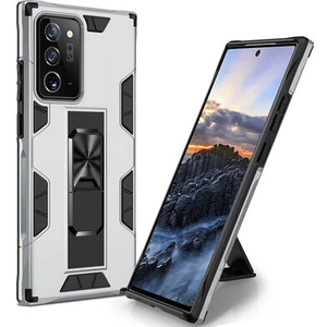 Techno Guru Samsung Galaxy Note 20 Ultra Stantlı ve Tam Koruma Sağlayan Şık Volve Premium Sert Silikon Kılıf