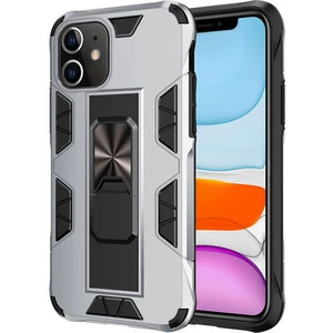 Techno Guru iPhone 11 Stantlı ve Tam Koruma Sağlayan Şık Volve Premium Sert Silikon Kılıf