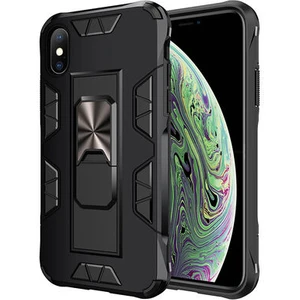 Techno Guru iPhone Xs Max Stantlı ve Tam Koruma Sağlayan Şık Volve Premium Sert Silikon Kılıf