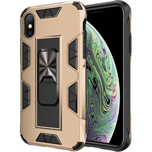 Techno Guru iPhone Xs Max Stantlı ve Tam Koruma Sağlayan Şık Volve Premium Sert Silikon Kılıf