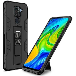 Techno Guru Redmi Note 9 Stantlı ve Tam Koruma Sağlayan Şık Volve Premium Sert Silikon Kılıf