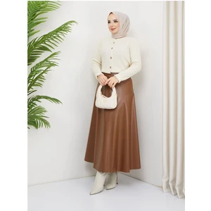 Mevlana Model Deri Etek- Taba