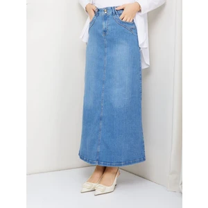 Cep Detaylı Denim - Lacivert