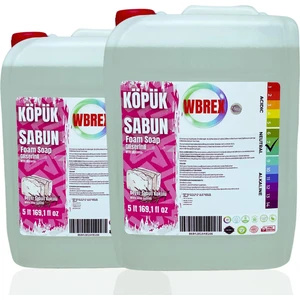Premium Gliserinli Köpük Sabun 5 Lt * 2 Adet Ekonomik Boy Beyaz Sabun Kokulu