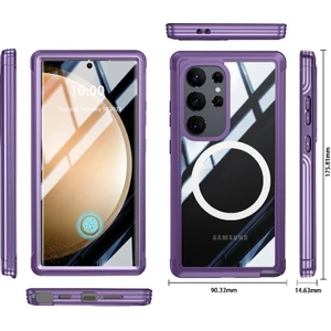 YH Mall Samsung Galaxy S24 Ultra 360 Için Miracase Manyetik Kılıf Her Şey Dahil ve (Yurt Dışından)