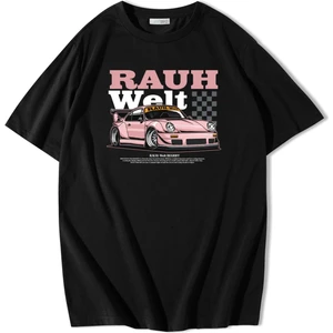 BRZ Collection Oversize Rauh-Welt Porsche T-Shirt