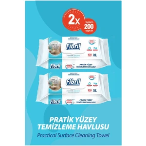 Pratik Yüzey Temizlik Havlusu Beyaz Sirkeli Sabun Kokulu 2 x 100 (Toplam 200 Yaprak)