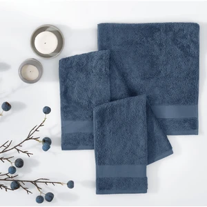 Essentials 3'lü Misafir Havlusu Seti Navy - 30X50 cm