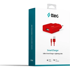 TTEC 2SCS20LK SMARTCHARGER SEYAHAT ŞARJI LİGHTNİNG-KIRMIZI