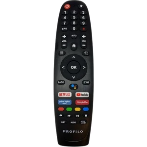 Android Smart LED Tv Televizyon Kumandası - Ses Komut Yoktur  Profilo 50PA315EG 65PA525EG
