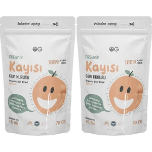 OG natural 2'li Organik Kayısı Kurusu 70 Gr