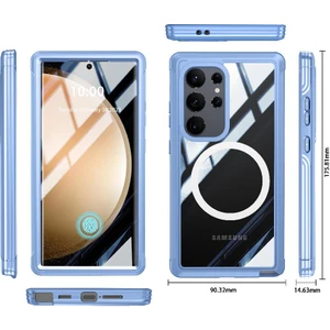 YH Mall Samsung Galaxy S24 Ultra 360 Için Miracase Manyetik Kılıf Her Şey Dahil ve (Yurt Dışından)