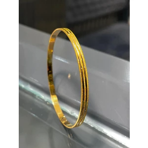 Kuyumcu Nurettin 12  gr (Gram) Simli Ray Kibrit Çöpü Bilezik Yatırımlık İşçiliksiz 22 Ayar Altın