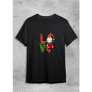 Yılbaşı Love Baskılı Tişörtü, Noel Tişörtü, Yılbaşı New Year Tişörtü Yılbaşı Tişörtü