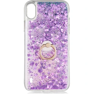 Samsung Galaxy A10 Kılıf Yüzüklü ve Sıvılı Şık Diana Premium Silikon Kapak