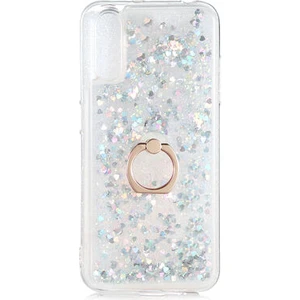 Samsung Galaxy A70 Kılıf Yüzüklü ve Sıvılı Şık Diana Premium Silikon Kapak