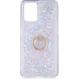 Oppo A54 4g Kılıf Yüzüklü ve Sıvılı Şık Diana Premium Silikon Kapak