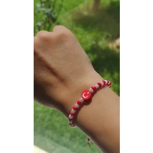 Amabel Jewelerys Milli Takıma Özel Türk Bayraklı Kumboncuk Bileklik