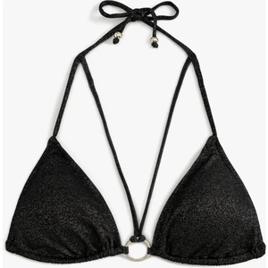 Halka Detaylı Üçgen Ipli Bikini Üstü