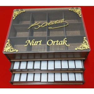 Tesbih Saat ve  Takı Kutusu Organizeri Koleksiyon Kutusu