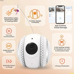 Smart Pet Robot Kedi Köpek Kamerası - Evcil Hayvan Kamerası