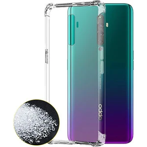Techno Guru Oppo A9 2020 Köşe Korumalı Şeffaf Jelly Premium Silikon Kılıf