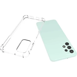 Techno Guru Samsung Galaxy A23 Köşe Korumalı Şeffaf Jelly Premium Silikon Kılıf